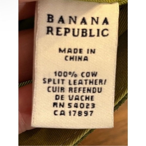 Vintage Y2K Banana Republic Green Suede Bag - Picture 3 of 9